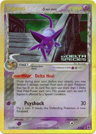 Espeon (Delta Species) (EX Delta Species Nintendo) *Reverse Holo*