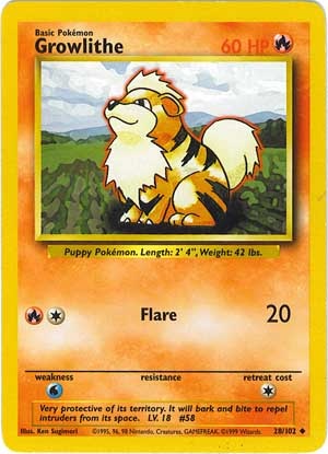 Growlithe (Base Set WoTC)