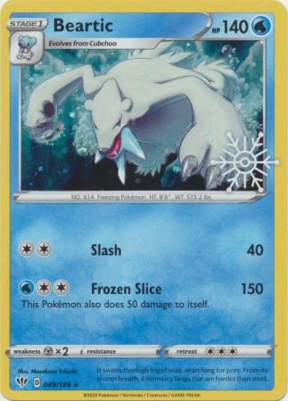 Beartic - Snowflake Promo (Pokemon Advent Calendar Promos)