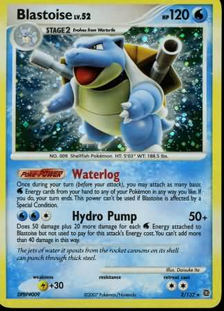 Blastoise  (Diamond and Pearl Secret Wonders Singles)