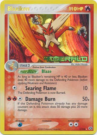Blaziken  (EX Emerald Nintendo)