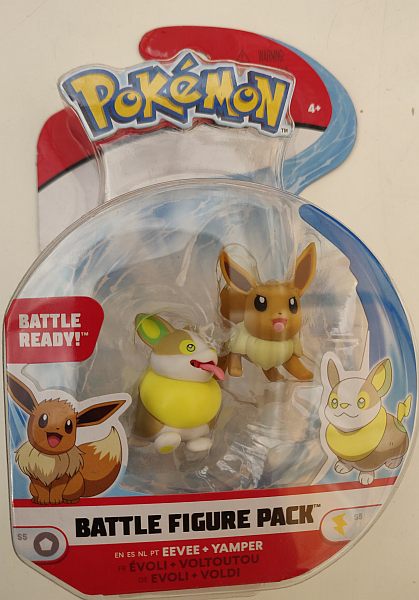 Pokémon: Battle Action Figures - Eevee & Yamper - 5cm