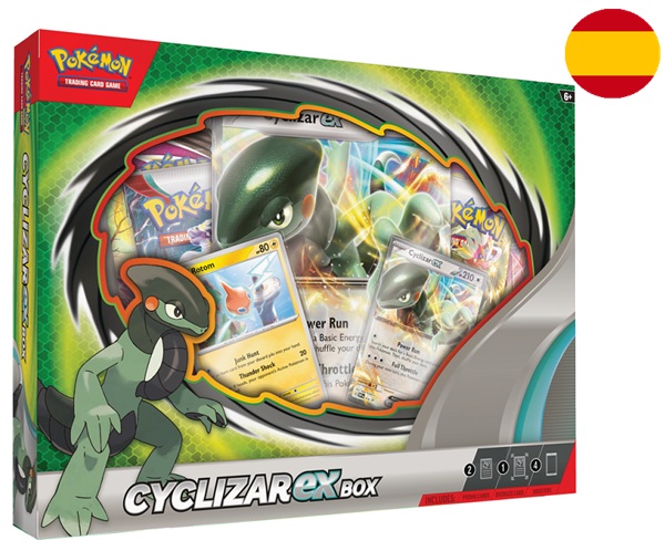 Pokemon ex Box <b>SPANSK/SPANISH</b>: Cyclizar ex (2023) (4 Boosters)
