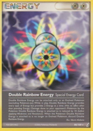 Double Rainbow Energy (EX Crystal Guardians Nintendo) *Damaged*