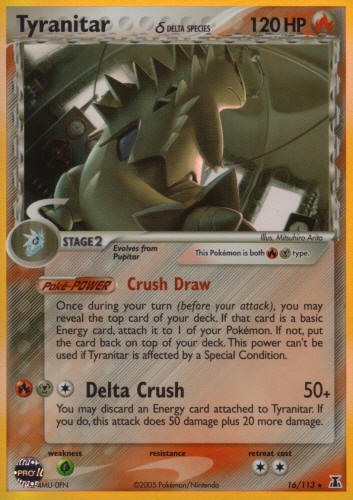 ! Tyranitar Delta Species (EX Delta Species Nintendo)
