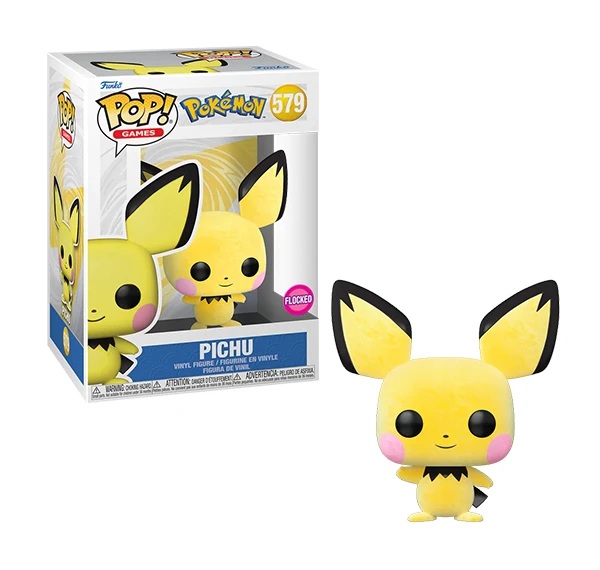 Funko Pop: Pokemon - Pichu (Flocked) #579 - Games Vinyl Figure 9cm