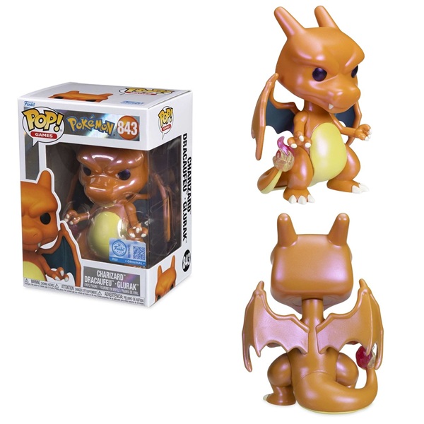 Funko Pop: Pokemon - Charizard (Pearlescent) #843 - Pokémon Center Vinyl Figure 9cm