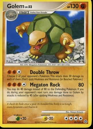 Golem (Diamond and Pearl Secret Wonders Singles)