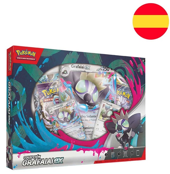 Pokemon ex Box <b>SPANSK/SPANISH</b>: Grafaiai ex (2024) (4 Boosters)