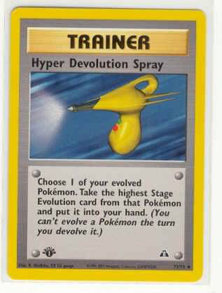 Hyper Devolution Spray (Neo Discovery WoTC)