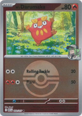N's Darumaka - Ball Reverse Foil (Pokemon Mega Evolution: Ascended Heroes)