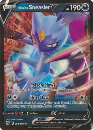 Hisuian Sneasler V (Pokemon Sword & Shield: Astral Radiance)