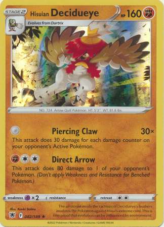 Hisuian Decidueye (Pokemon Sword & Shield: Astral Radiance)