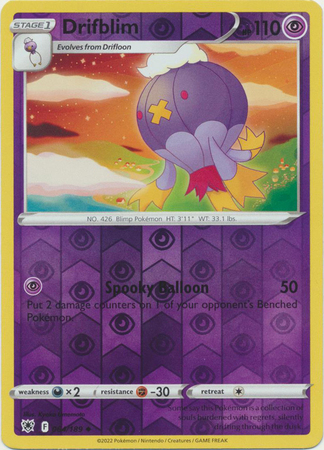 Drifblim - Reverse Foil (Pokemon Sword & Shield: Astral Radiance)