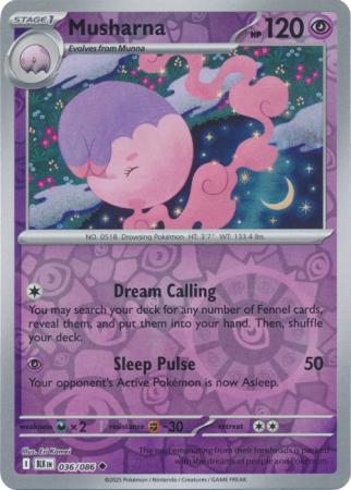 Musharna - Reverse Foil (Pokemon Scarlet & Violet Black Bolt)