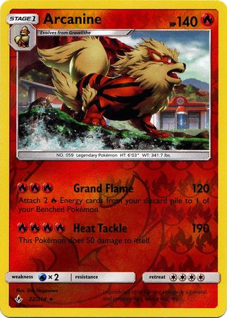 Arcanine (Pokemon Sun & Moon: Unbroken Bonds) (Reverse Foil)