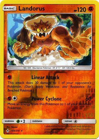 Landorus (Pokemon Sun & Moon: Unbroken Bonds) (Reverse Foil)