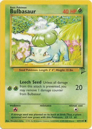 Bulbasaur (Base 2 WoTC)
