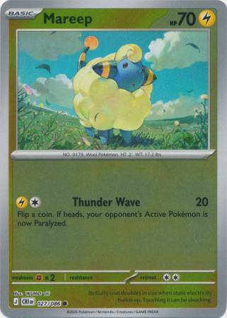 Mareep - Reverse Foil (Pokemon Mega Evolution: Chaos Rising)