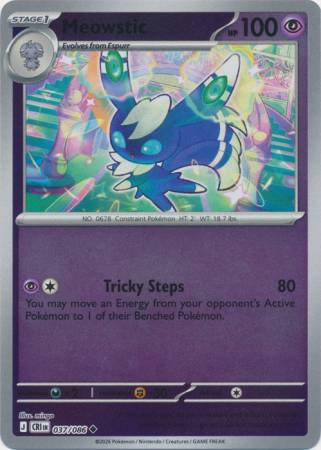 Meowstic - Reverse Foil (Pokemon Mega Evolution: Chaos Rising)