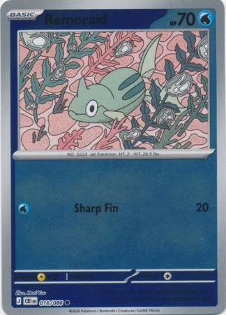 Remoraid - Reverse Foil (Pokemon Mega Evolution: Chaos Rising)