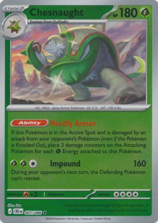 Chesnaught - Reverse Foil (Pokemon Mega Evolution: Chaos Rising)