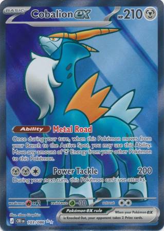 Cobalion ex (Pokemon Mega Evolution: Chaos Rising)