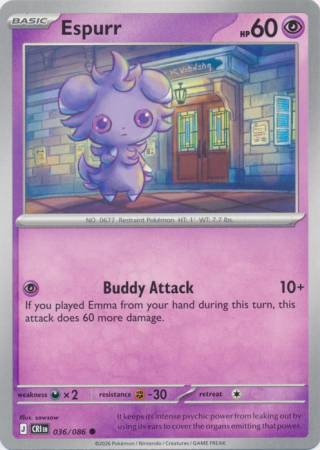 Espurr (Pokemon Mega Evolution: Chaos Rising)