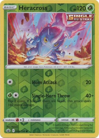 Heracross - Reverse Foil (Pokemon Sword & Shield: Chilling Reign)