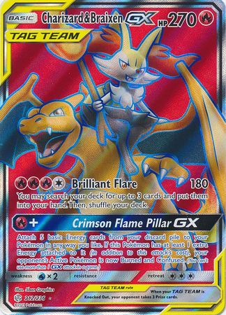 Charizard & Braixen GX (Pokemon Sun & Moon: Cosmic Eclipse)