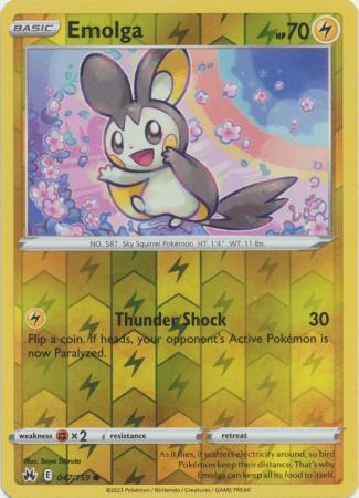 Emolga - Reverse Foil (Pokemon Crown Zenith)