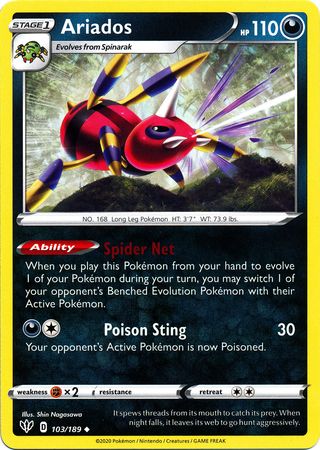 Ariados (Pokemon Sword & Shield: Darkness Ablaze)