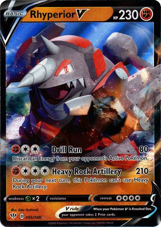 Rhyperior V (Pokemon Sword & Shield: Darkness Ablaze)