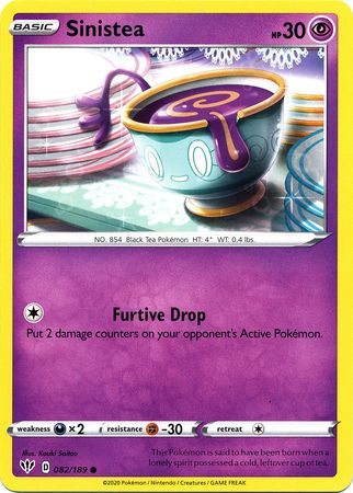 Sinistea (Pokemon Sword & Shield: Darkness Ablaze)