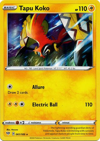 Tapu Koko (Pokemon Sword & Shield: Darkness Ablaze)