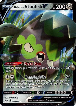 Galarian Stunfisk V (Pokemon Sword & Shield: Darkness Ablaze)
