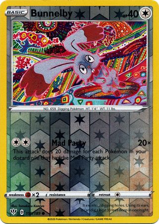 Bunnelby - Reverse Foil (Pokemon Sword & Shield: Darkness Ablaze)