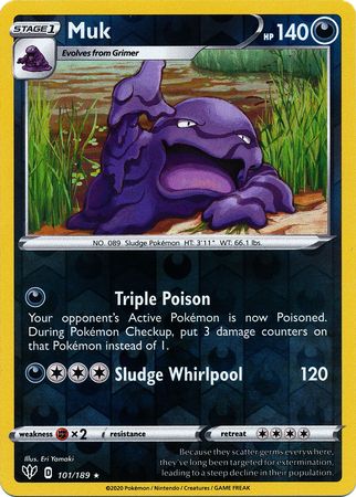 Muk - Reverse Foil (Pokemon Sword & Shield: Darkness Ablaze)