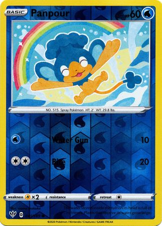 Panpour - Reverse Foil (Pokemon Sword & Shield: Darkness Ablaze)