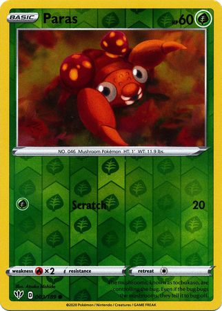 Paras - Reverse Foil (Pokemon Sword & Shield: Darkness Ablaze)