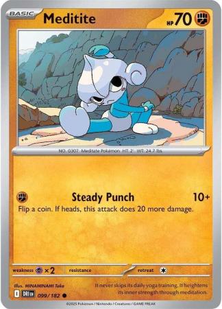 Meditite (Pokemon Scarlet & Violet Destined Rivals)