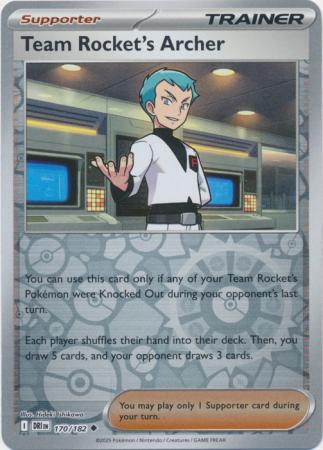Team Rocket's Archer - Reverse Foil (Pokemon Scarlet & Violet Destined Rivals)