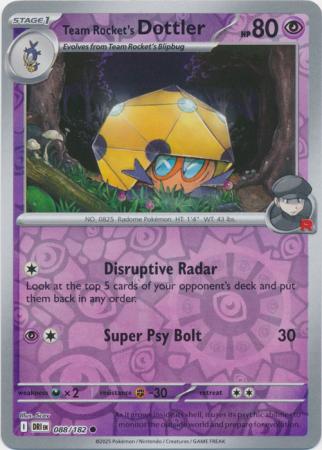 Team Rocket's Dottler - Reverse Foil (Pokemon Scarlet & Violet Destined Rivals)