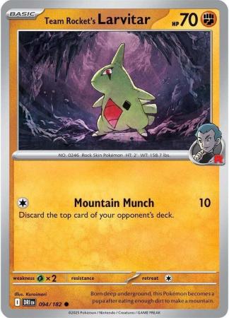 Team Rocket's Larvitar (Pokemon Scarlet & Violet Destined Rivals)