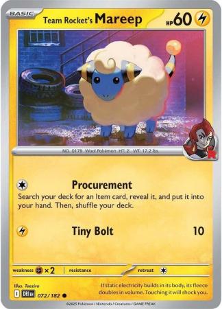 Team Rocket's Mareep (Pokemon Scarlet & Violet Destined Rivals)