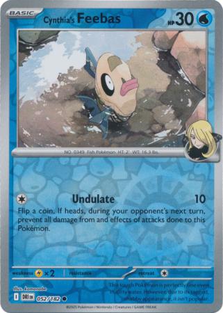 Cynthia's Feebas - Reverse Foil (Pokemon Scarlet & Violet Destined Rivals)