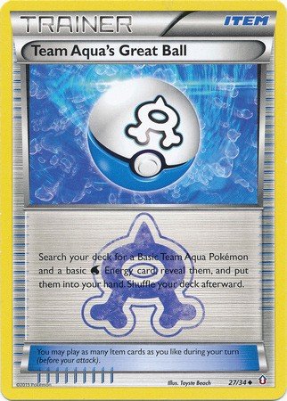 Team Aqua's Great Ball (Pokemon Double Crisis Rival Ambitions: Team Aqua vs Team Magma)