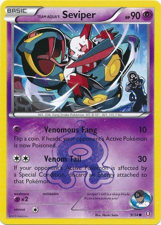 Team Aqua's Seviper (Pokemon Double Crisis Rival Ambitions: Team Aqua vs Team Magma)