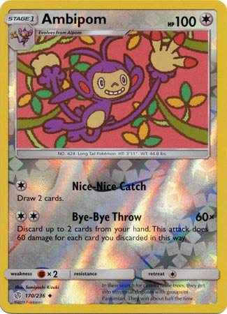 Ambipom - Reverse Foil (Pokemon Sun & Moon: Cosmic Eclipse)