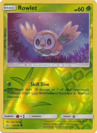 Rowlet - Reverse Foil (Pokemon Sun & Moon: Cosmic Eclipse)